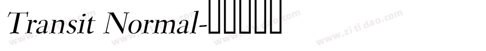 Transit Normal字体转换